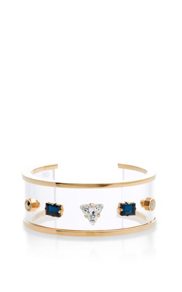 Maria Francesca Pepe Deco Jeweled Plexi Cuff