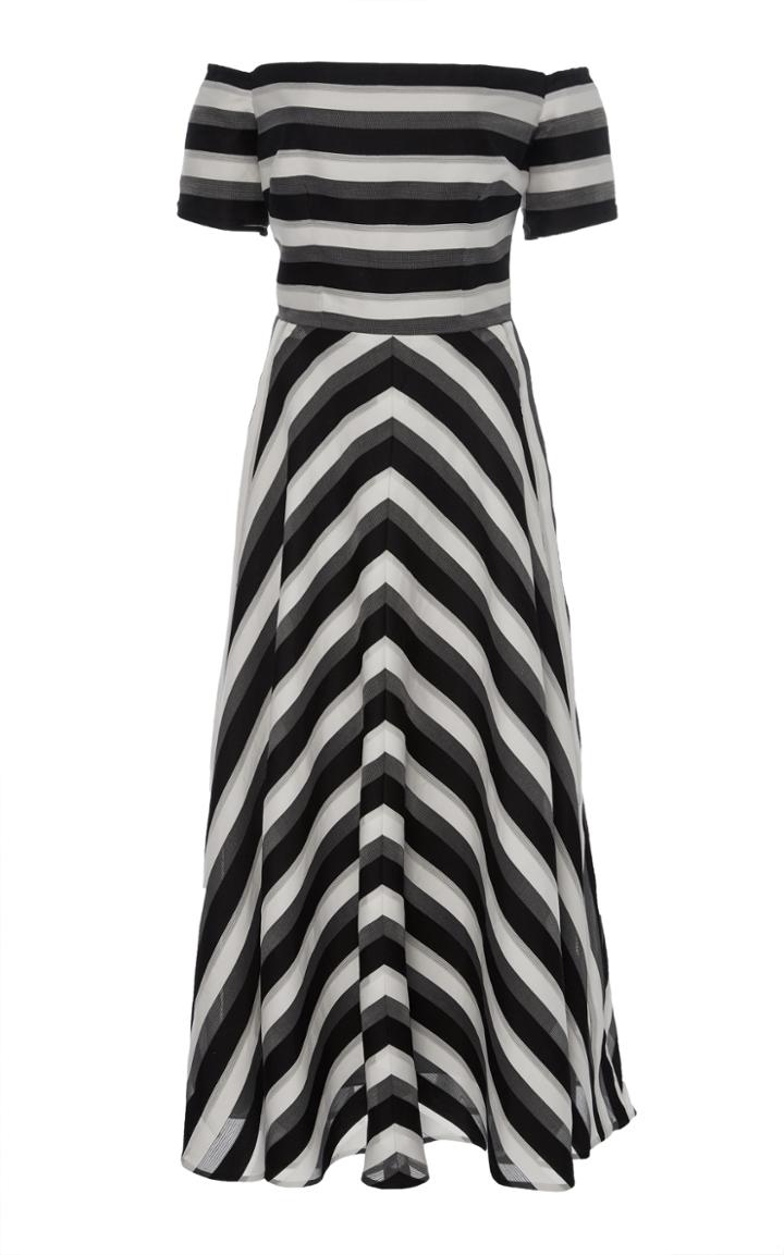 Lela Rose Off The Shoulder Full Skirt Dress