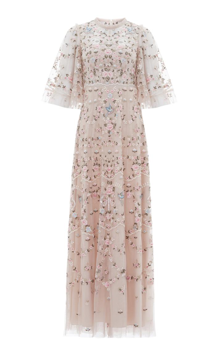 Moda Operandi Needle & Thread Regency Embroidered Tulle Gown