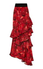 Johanna Ortiz Amaranto Silk Crepe Skirt