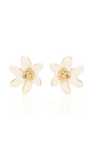 Moda Operandi Sonia Boyajian White Daisy Earrings