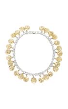 Fallon Gold-tone Crystal Monarch Mykonos Collar Necklace