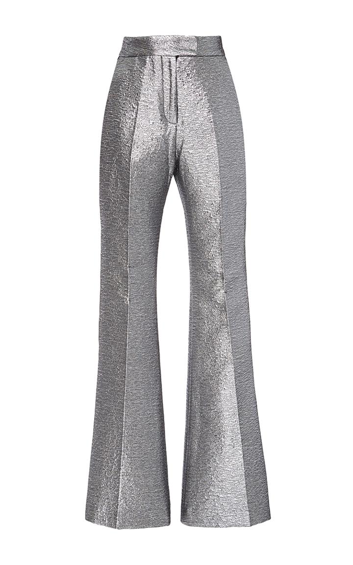 Racil Ziggy Flared Tuxedo Trousers In Brocard