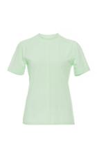 Ganni Light Stretch Jersey Short Sleeve Top
