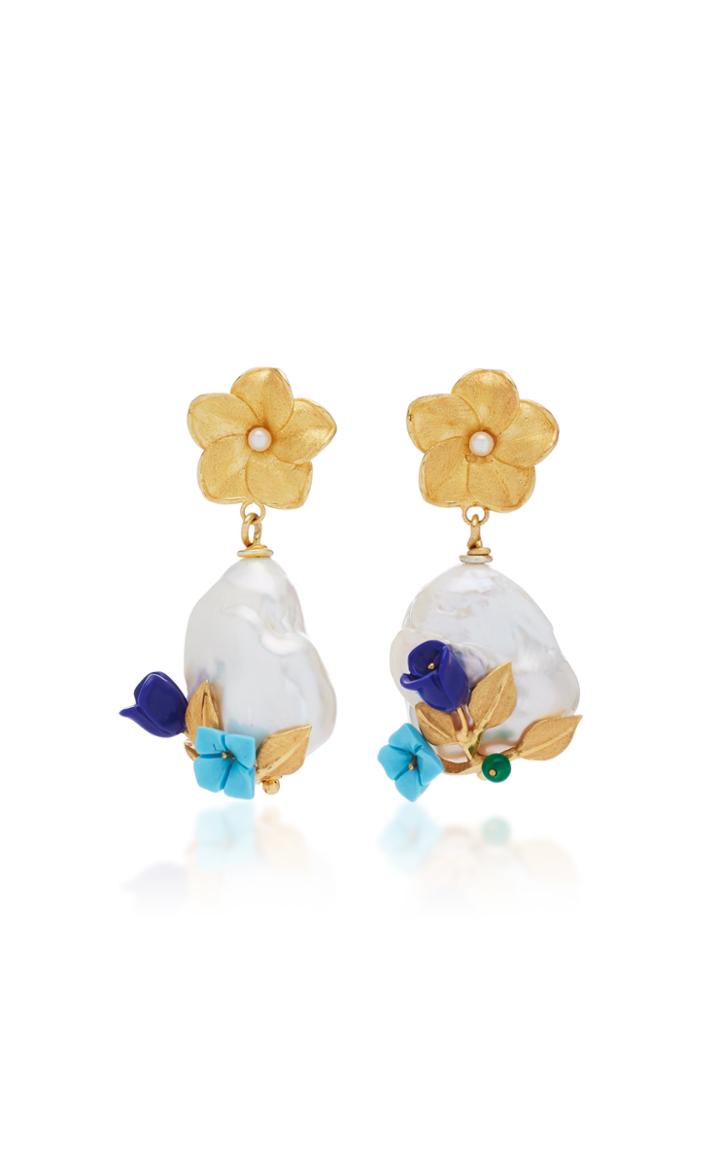 Moda Operandi Of Rare Origin Power Pearl Drop Earrings Size: One Size