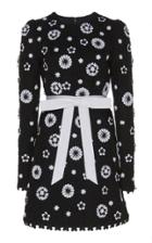 Andrew Gn Floral Embroidered Two-tone Dress