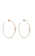 Carbon & Hyde 14k Gold Pearl And Diamond Hoop Earrings