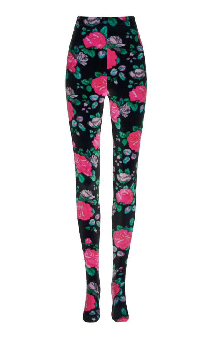 Moda Operandi Richard Quinn Floral-printed Jersey Leggings