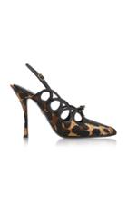 Dolce & Gabbana Leopard Printed Sequin Mary Jane Pumps