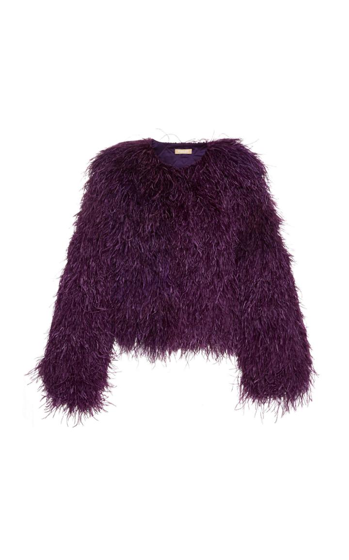 Michael Kors Collection Feather Silk Jacket