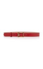 Givenchy Gold-tone Leather Belt Size: 75 Cm