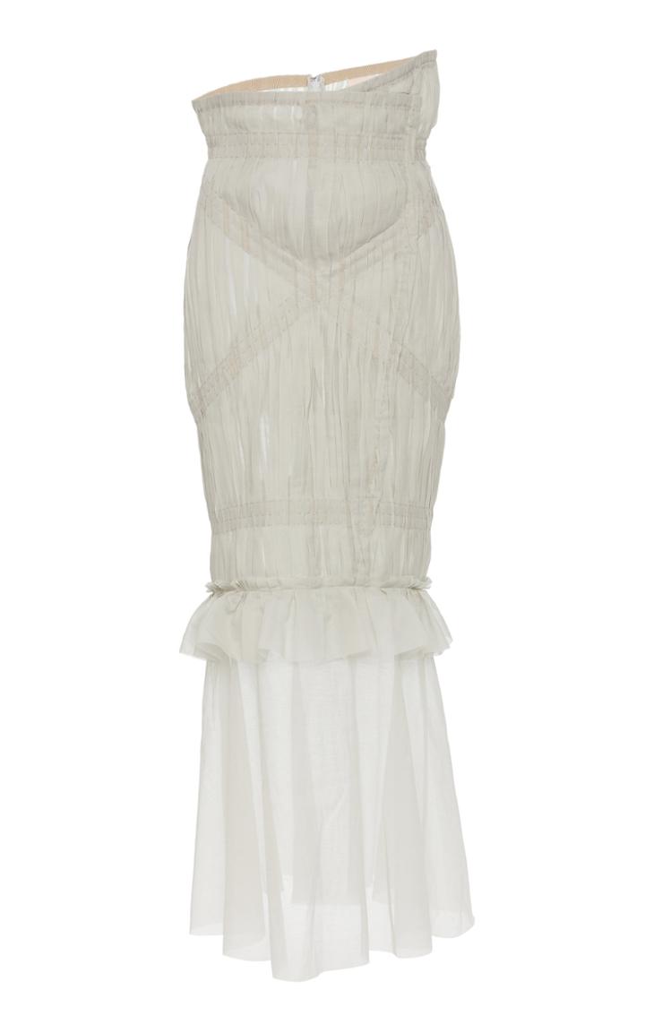 Brock Collection Odorous Ruched Chiffon Skirt