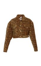 Re/done Leopard Cropped Jacket