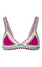 Kiini Coco Crochet-trimmed Triangle Bikini Top
