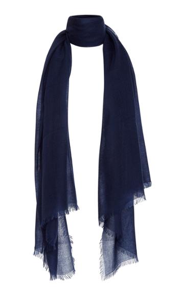 Ama Pure Solid Navy Scarf