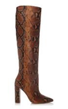 Ulla Johnson Jerri Snake-effect Leather Boots Size: 35