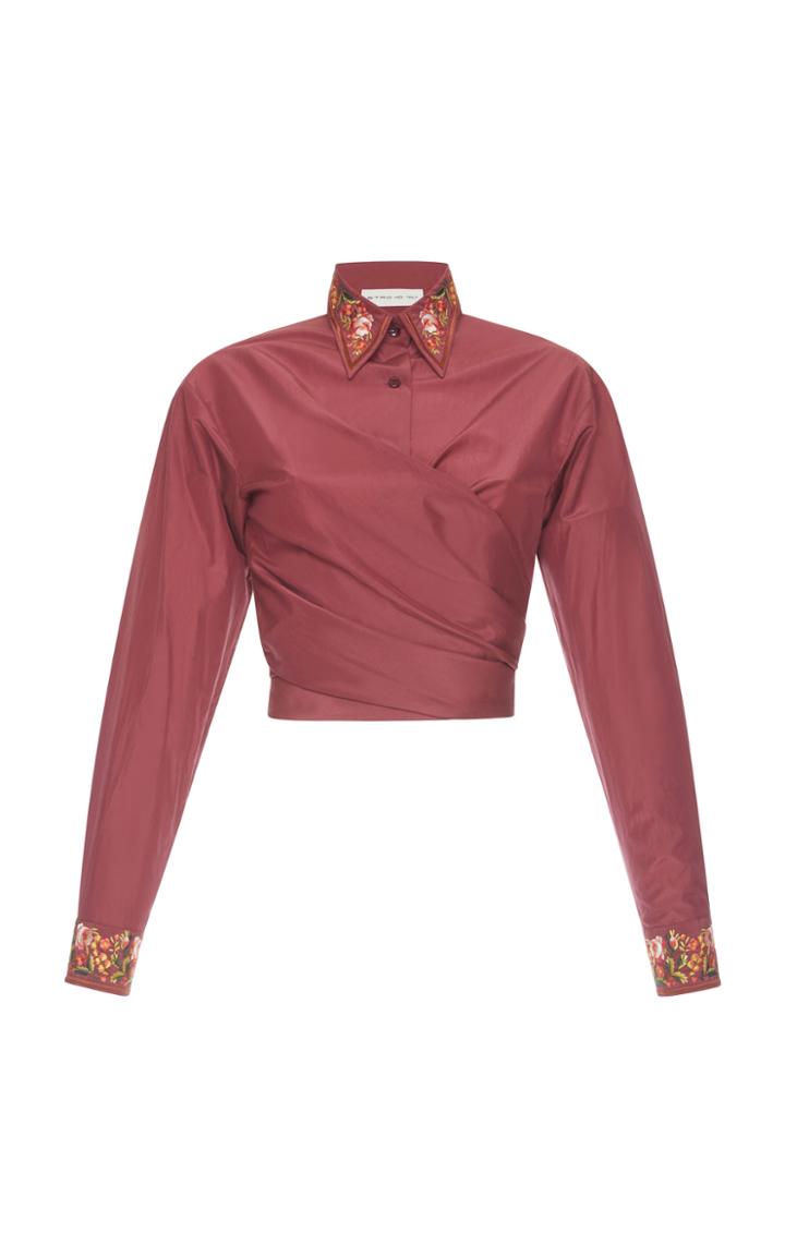 Etro Wrap Top With Embroidery