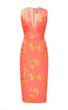 Lela Rose Vine Jacquard Sheath Dress