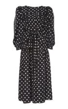 Marc Jacobs Belted Printed Silk Dress