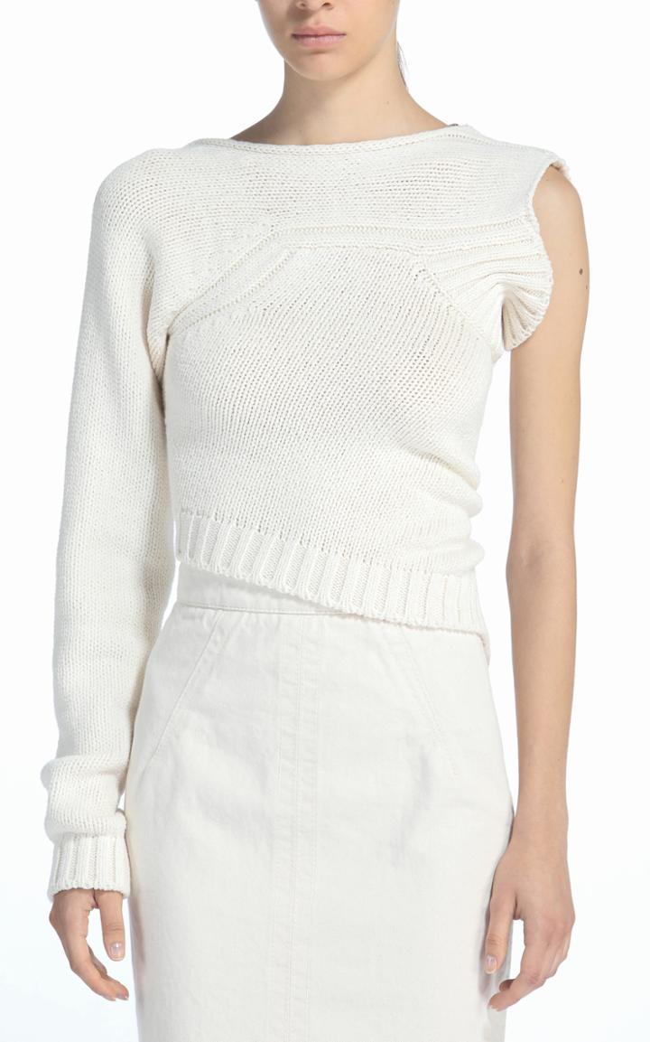 Moda Operandi N21 One Sleeve Cotton Sweater