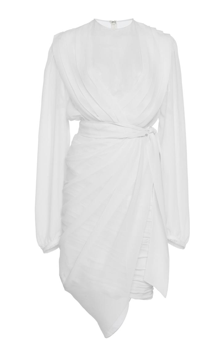 Giambattista Valli Draped Silk Chiffon Dress