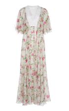 Giambattista Valli Silk Floral Dress