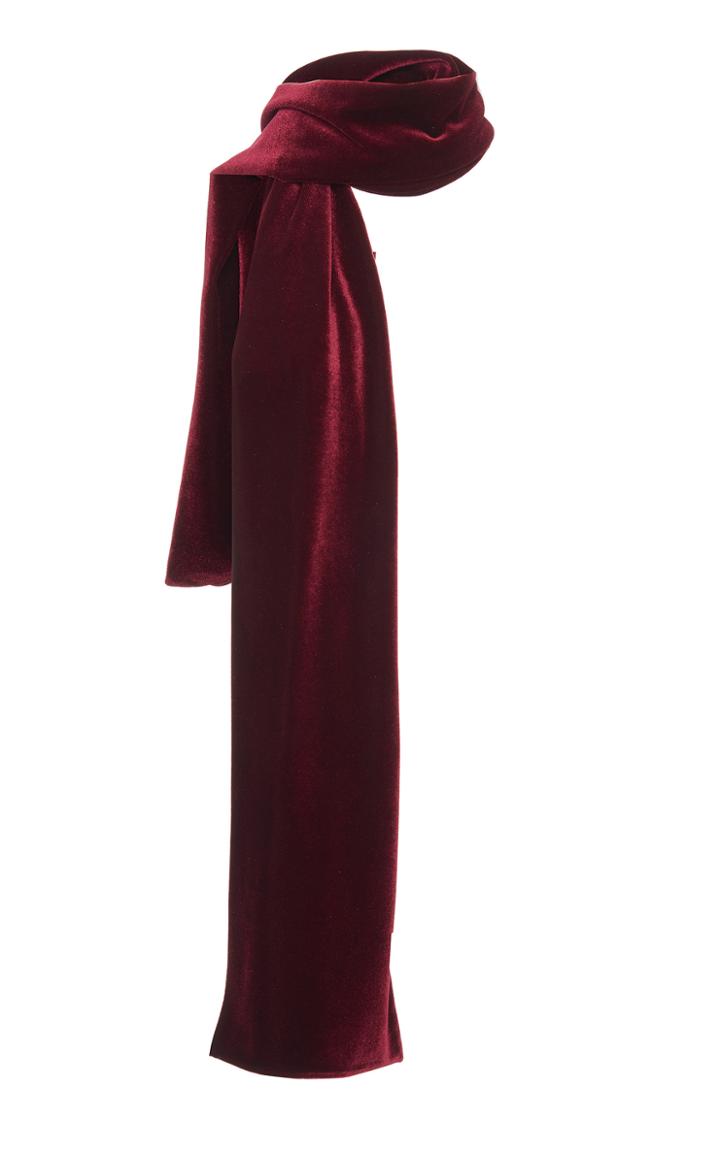 Luisa Beccaria Velvet Scarf