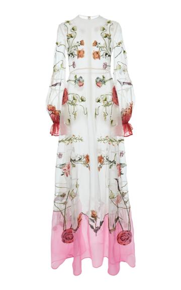 Moda Operandi Valentino Floral-print Silk Gown