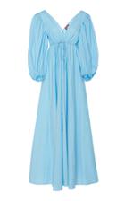 Staud Amaretti Cotton-poplin Maxi Dress