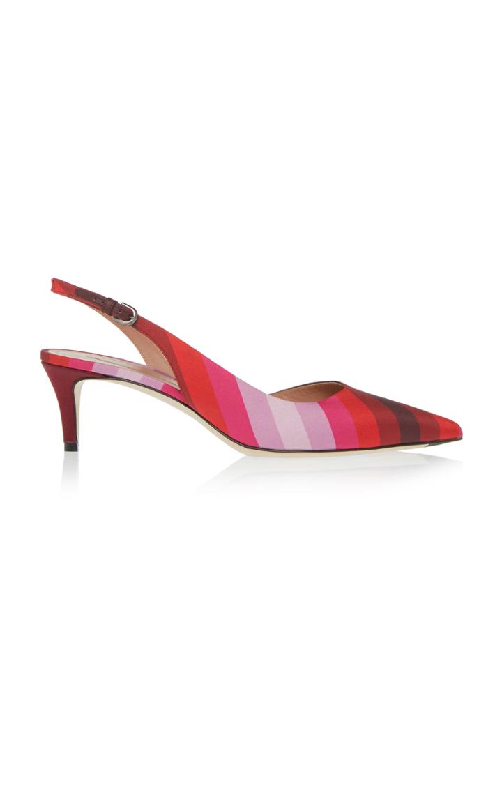 Marco De Vincenzo Striped Slingback
