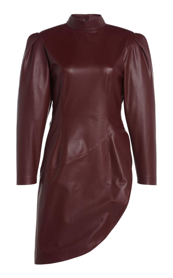 Moda Operandi Zeynep Aray Big Shoulder Leather Tunic