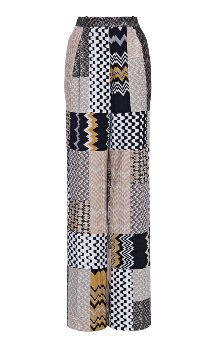 Moda Operandi Missoni Color-block Printed Wool-blend Pants