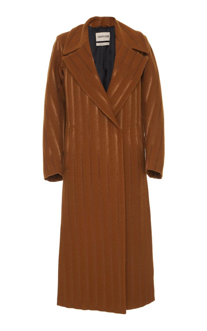 Roberto Cavalli Longline Wool Coat