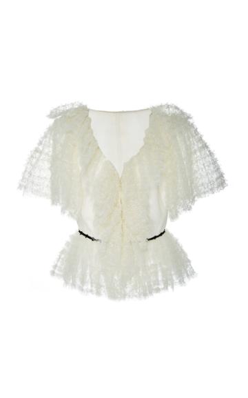 Soonil Gypso Ruffle French Lace Top