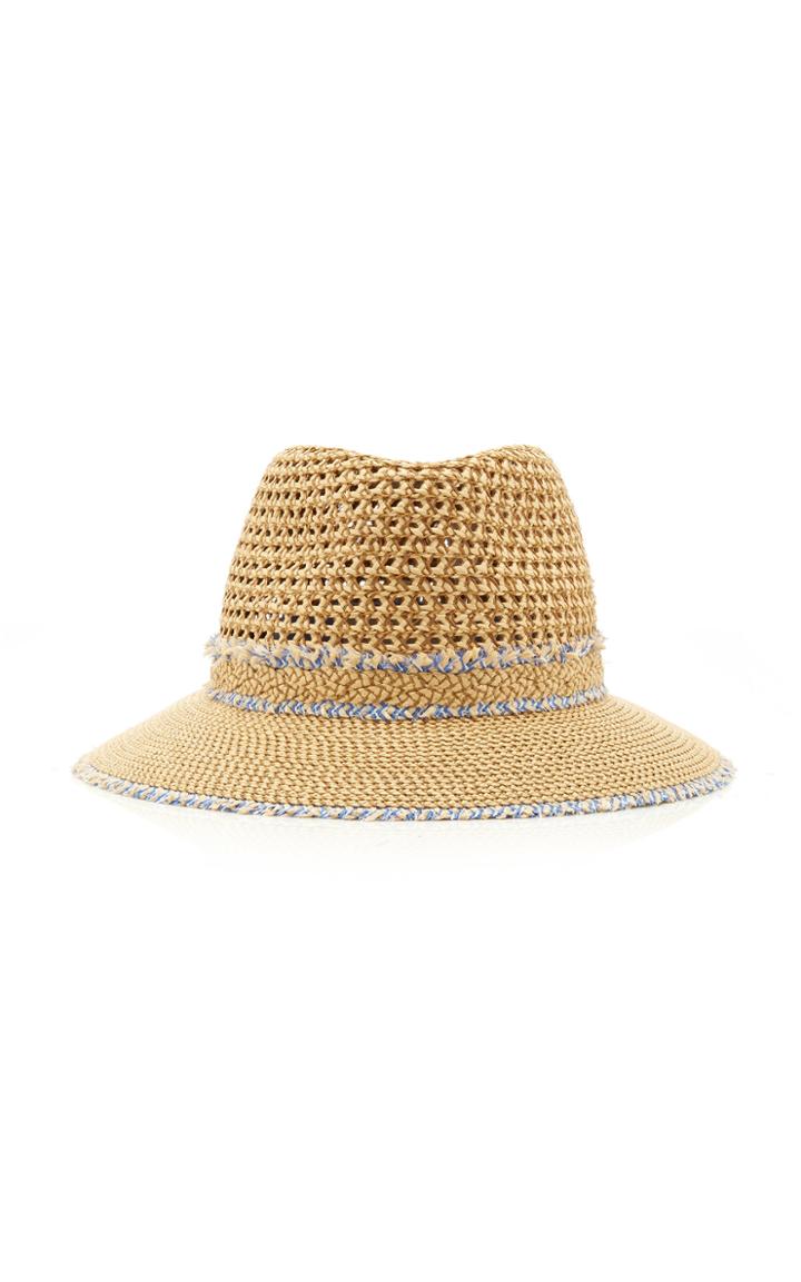 Eric Javits Squishee Lulu Rope-trimmed Straw Hat