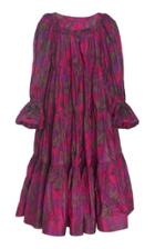 Marc Jacobs Floral-print Tiered Silk Dress
