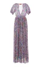 Missoni Printed Fil Coup Gauze Maxi Dress