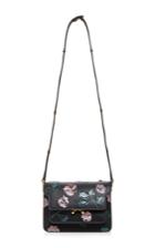 Marni Calf Leather Shoulder Bag With Python Floral Embellishments