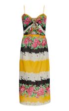 Rachel Comey Chernist Cutout Floral-print Cotton-voile Midi Dress