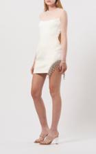 Moda Operandi David Koma Mesh-inset Crystal-embellished Crepe Mini Dress