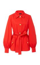Escada Bibina Cotton Collared Jacket