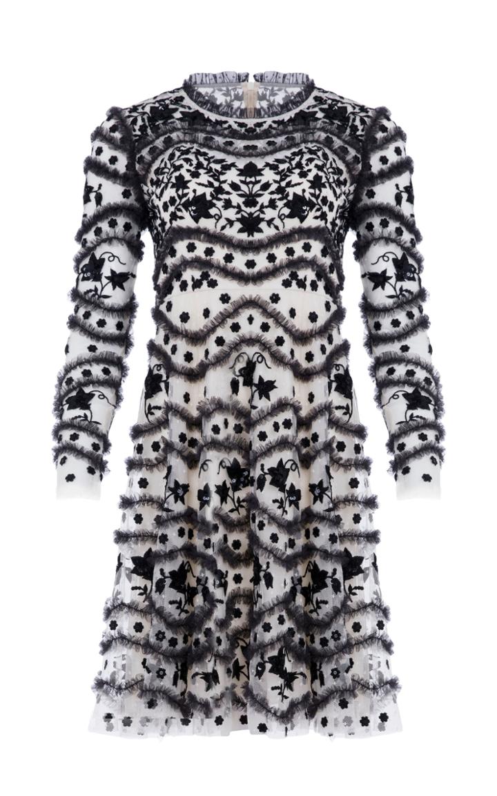 Needle & Thread Ruffle Bloom Mini Dress