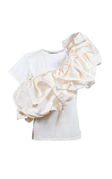 Moda Operandi By Efrain Mogollon Abolengo Ruffled Cotton T-shirt