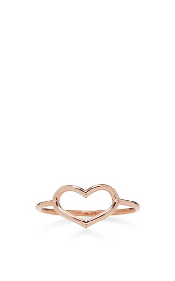 Jordan Askill Rose Gold Delicate Heart Ring