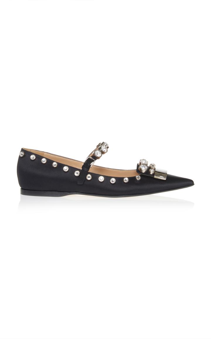 Sergio Rossi Sr1 Embellished Ballet Flat