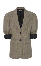 Miu Miu Checked Wool Blazer