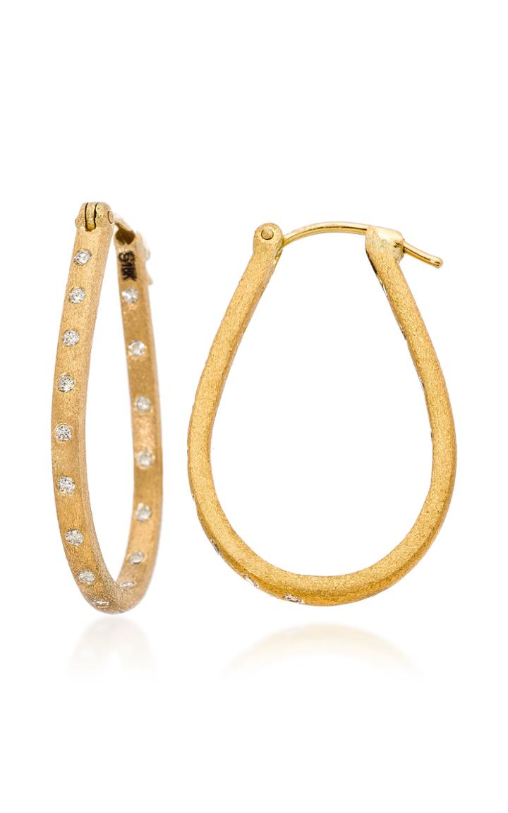 Sethi Couture Dunes Diamond 18k Yellow Gold Hoop Earrings