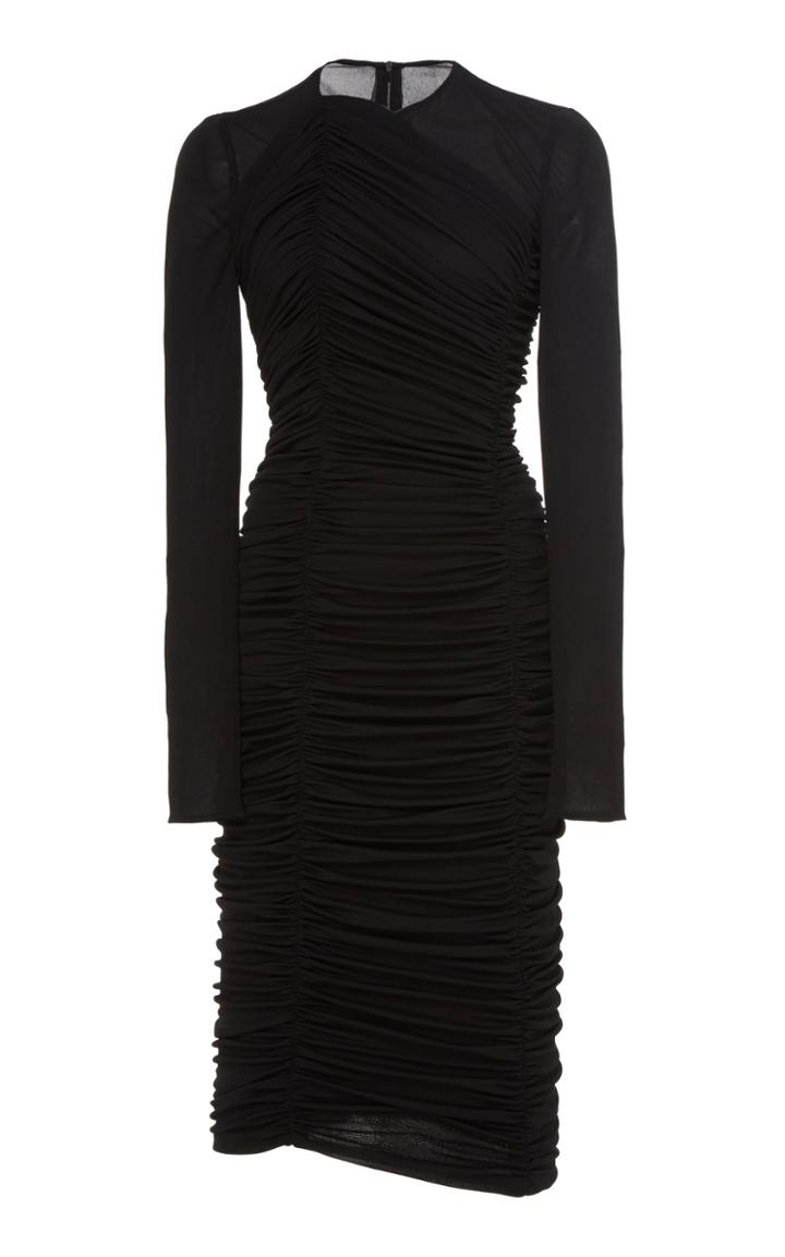 Narciso Rodriguez Ruched Crepe-jersey Midi Dress