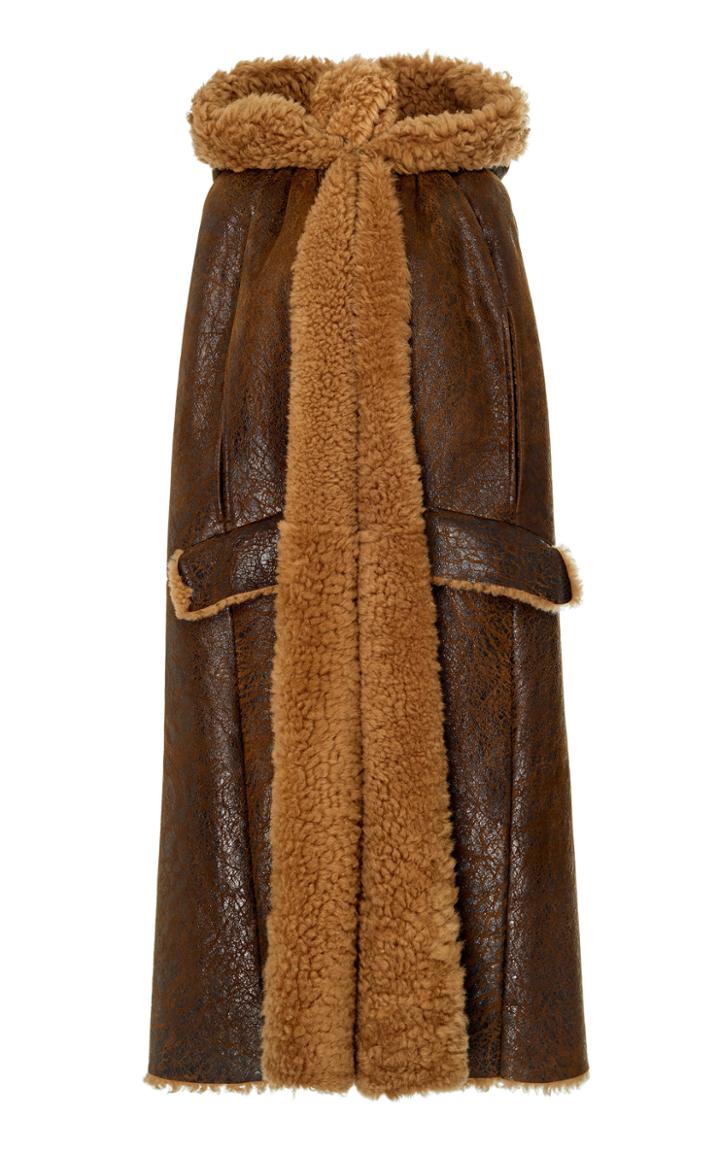 Miu Miu Shearling Cape Coat