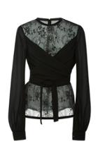 Elie Saab Wrapped Lace Blouse